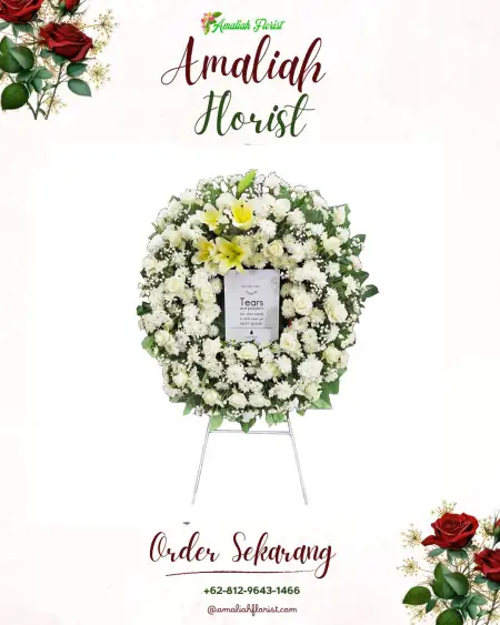 Krans Bunga Duka Talunan Maju